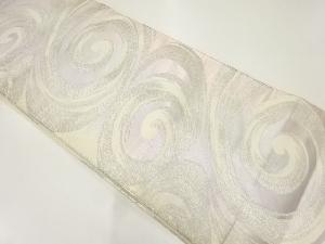 アンティーク　渦巻き模様織出し袋帯（材料）